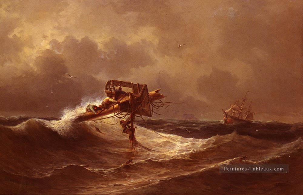 Aivasovsky Ivan Constantinovich Le Rescue paysage marin Bateau Ivan Aivazovsky Peintures à l'huile